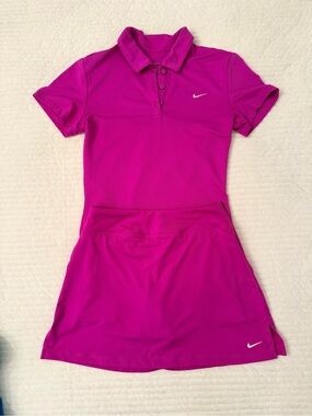 Nike Women's Magenta Polo Tennis/Golf Outfit